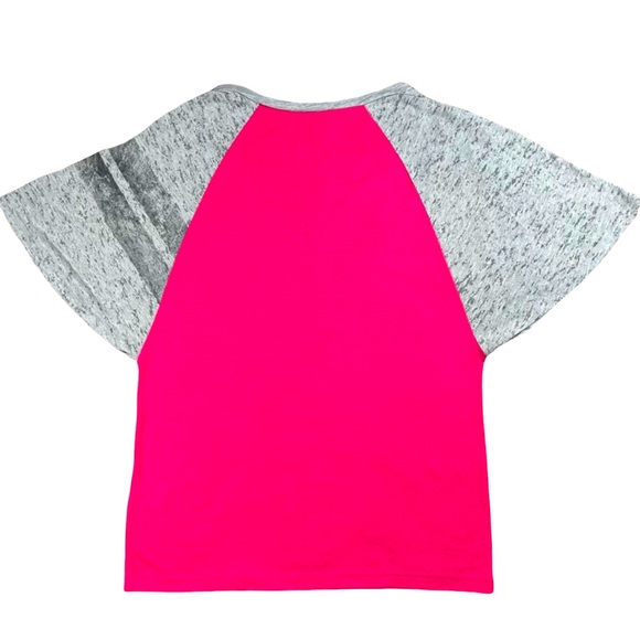 Fox Riding Co. size small pink, black, & grey shirt with grey batwing sleeves - Picture 4 of 8
